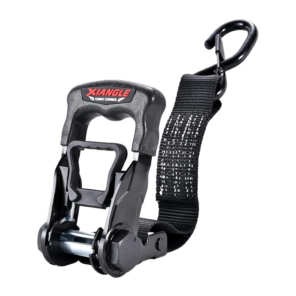 1.5 Inch Black E-coating Motorcycle Ratchet Tie-down Straps