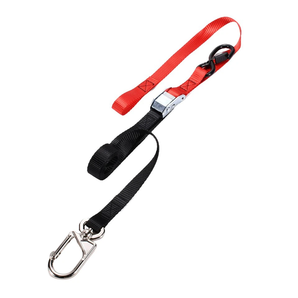 25mm 550kg Break Strength Safety Cam Buckle Tie Down Straps With Swivel Carabiner For Motorcycle, ATV