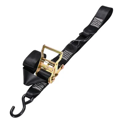 50mm o ansawdd uchel -Clymu Ratchet o ansawdd uchel-strap i lawr gyda rwber-S Hook wedi'i orchuddio