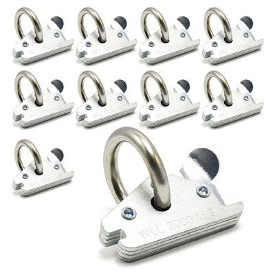 Cyfanwerthu 2000Lbs Dyletswydd Trwm O-Ring Tei Down Anchors E Track Affeithwyr System
