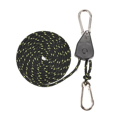 Awyr Agored Rhaff Hanger Ratchet Strap Clymu Down Gyda Carabiner Bachyn