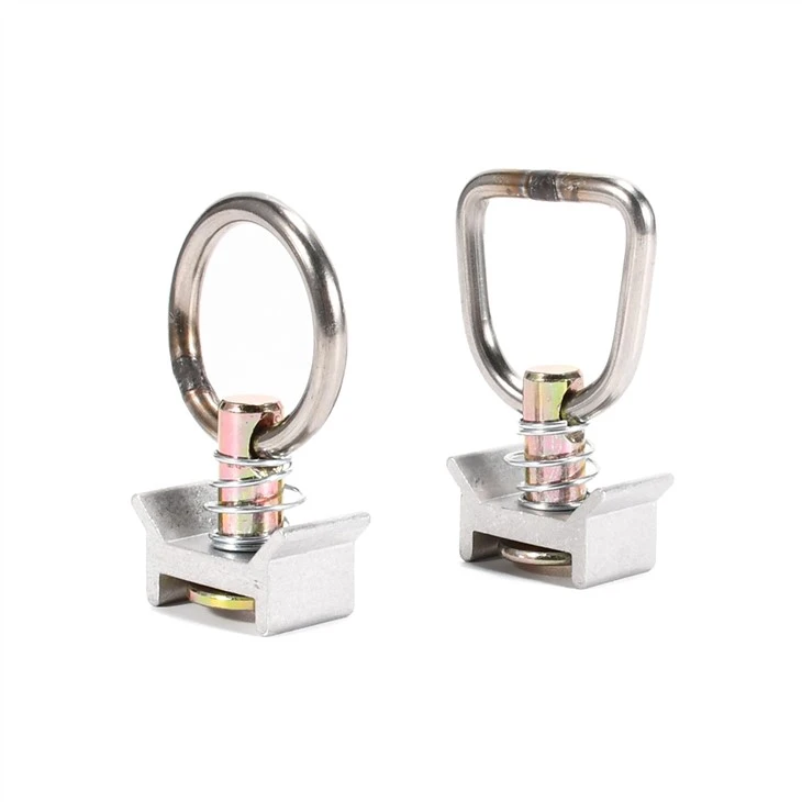 Stainless Steel Round Ring Aluminum Keeper L Track Cargo Control